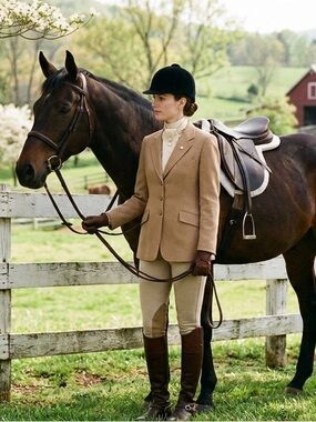 Jones New York Vintage 90s Tan Minimalist Blazer | Sz 8 | Made in Canada #IYKYK